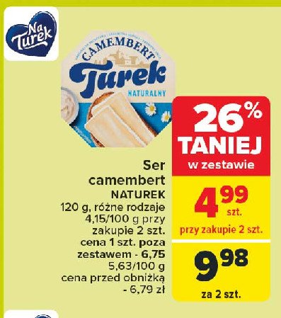 Serek camembert TUREK Turek 123 promocja