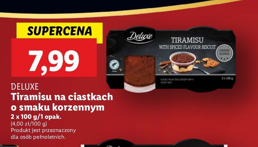 Deser tiramisu Deluxe promocja