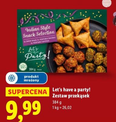 Zestaw przekąsek  promocja w Lidl