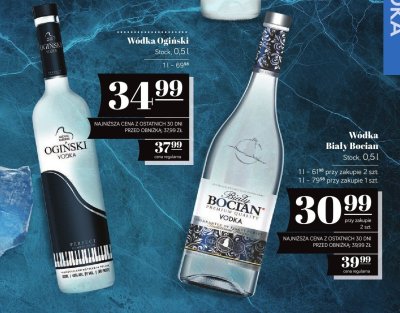 Wódka Biały Bocian Stock 0,5l promocja w POLOmarket