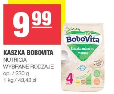 Kaszka Bobovita NUTRICIA, wybrane rodzaje promocja w SPAR