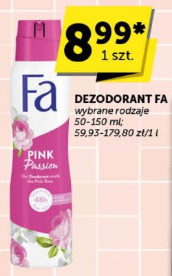 Dezodorant FA wybrane rodzaje promocja w ABC