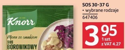 Sos borówkowy Knorr wybrane rodzaje promocja w Selgros