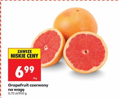 Grapefruit czerwony promocja w Biedronka