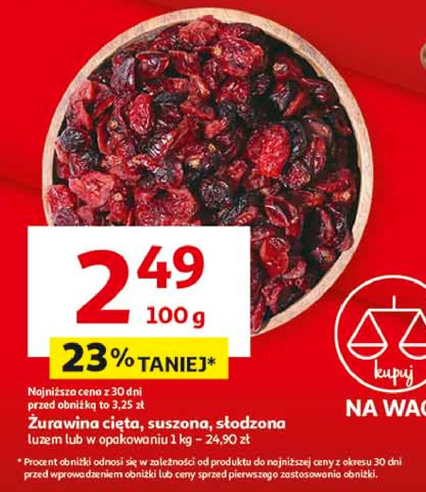 Żurawina cięta promocja