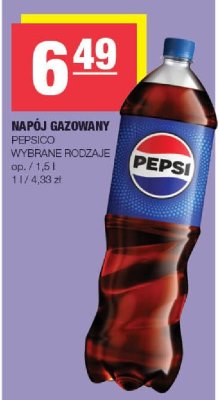 Napój gazowany Pepsi wybrane rodzaje promocja w SPAR