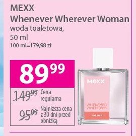 Woda toaletowa Mexx whenever wherever for her promocja