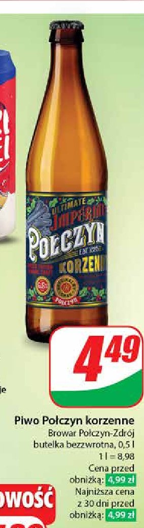 Piwo Połczyn korzenne promocja