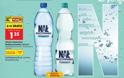 Woda mineralna niegazowana promocja w Biedronka