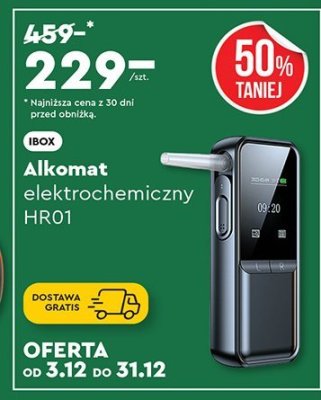Alkomat elektrochemiczny HR01 Inox promocja w Biedronka