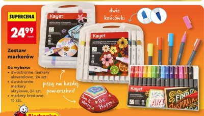 Zestaw markerów Kayet promocja w Biedronka