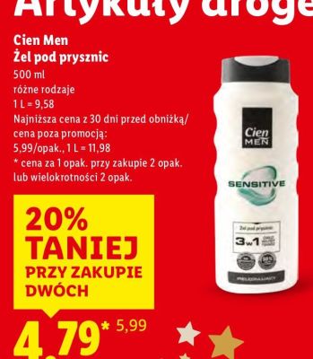 Żel pod prysznic 500 ml, różne rodzaje  promocja w Lidl