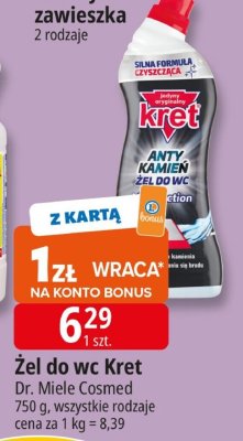 Żel do wc Kret promocja w Leclerc