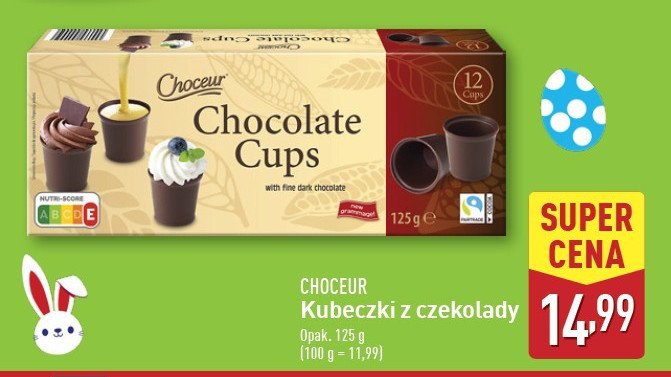 Kubeczki z czekolady Choceur promocja