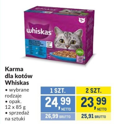 Karma dla kotów Whiskas promocja w Makro