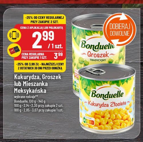 Groszek konserwowy Bonduelle promocja