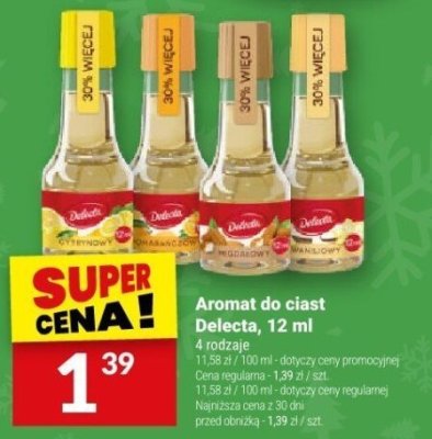 Aromat do ciast Delecta, 12 ml promocja w Twój Market