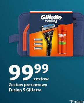 Zestaw w pudełku żel fusion5 ultra sensitive edycja limitowana 100 ml + maszynka do golenia Gillette zestaw promocja