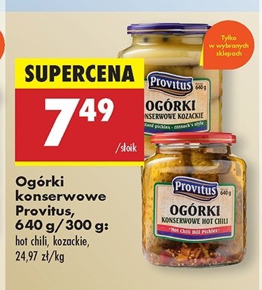 Og贸rki konserwowe kozackie Provitus promocja