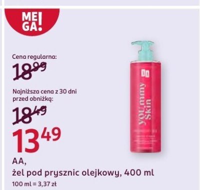 Żel pod prysznic olejkowy  promocja w Rossmann