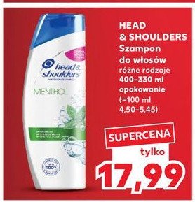 Szampon do włosów menthol Head&shoulders promocja