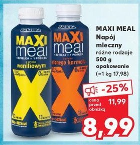 Jogurt słony karmel Bakoma maxi meal promocja