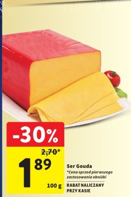 Ser gouda plastry Mlekovita promocja w Intermarche