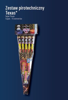 Zestaw pirotechniczny fajerwerki Texas Super Power promocja w POLOmarket