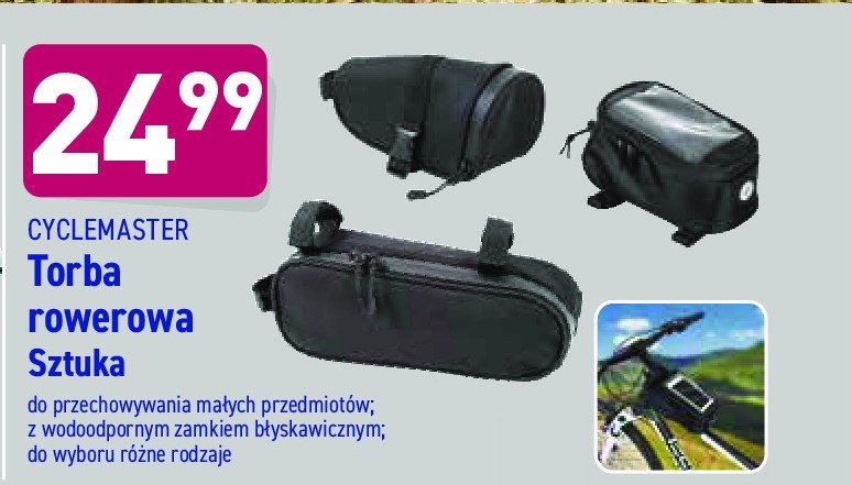 Torba rowerowa 19.5 x 10 x 9 cm promocja