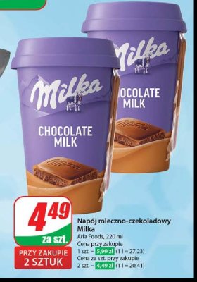 Napój chocolate milk Milka promocja