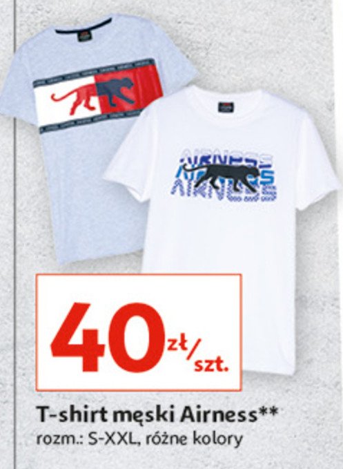 T-shirt męski airness s-xxl Auchan inextenso promocja