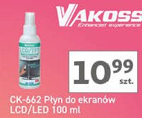 Płyn do czyszczenia ekranów lcd ck-662 Vakoss promocja w Auchan