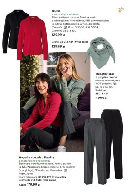 Wygodne spodnie z tkaniny z materiałem z recyklingu szara nakrapiana promocja w Tchibo