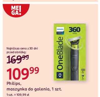 Golarka hybrydowa + 4 nasadki Philips oneblade promocja