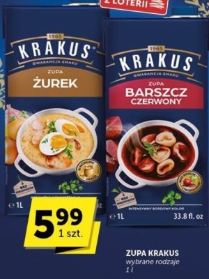Zupa Krakus barszcz czerwony promocja w Groszek