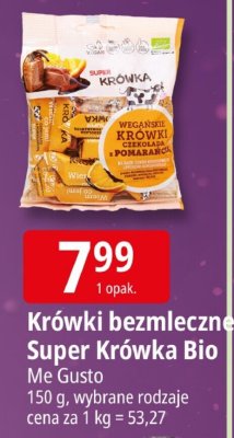 Krówki bezmleczne Super Krówka Bio Me Gusto promocja w Leclerc