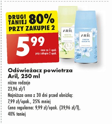 Odświażacz powietrza white flowers Aril promocja