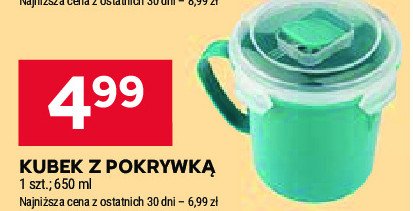 Kubek z pokrywką 650 ml promocja w Stokrotka