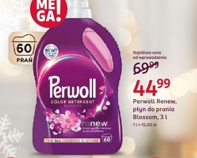 Płyn Renew do prania Blossom, 3 l promocja w Rossmann