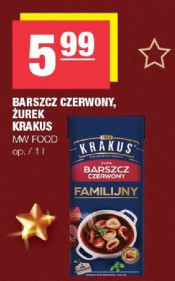 Barszcz czerwony, żurek Krakus MW Food promocja w SPAR