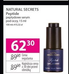 Serum pod oczy peptydy Natural secrets promocja