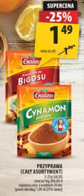 Przyprawa Galeo (cały asortyment) promocja w Arhelan