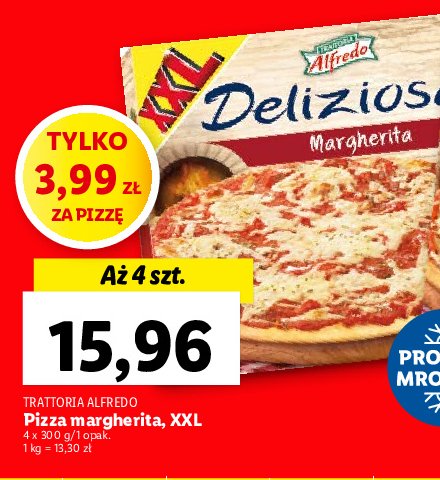 Pizza margherita xxl Trattoria alfredo promocja