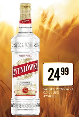 Wódka Żytniówka 0.5L 38% promocja w Dino