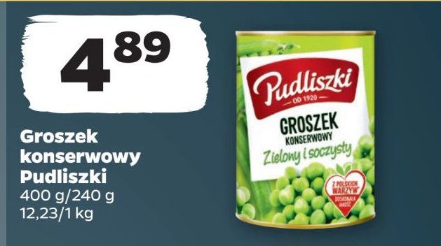 Groszek konserwowy Pudliszki promocja