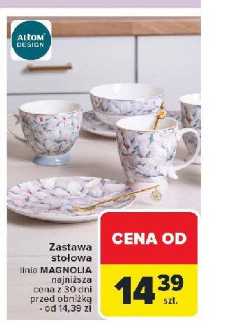 Kubek szklany magnolia Altom promocja w Carrefour Market