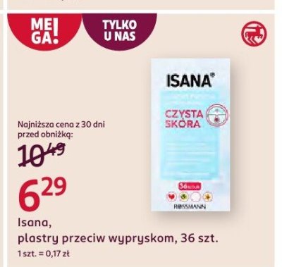 Plastry przeciw wypryskom 36 szt. promocja w Rossmann
