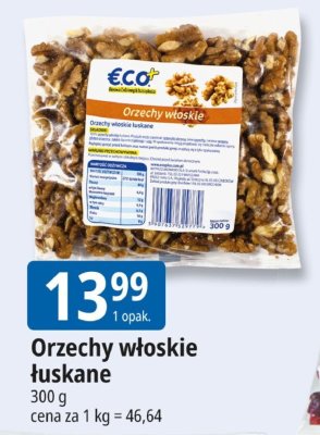 Orzechy włoskie łuskane Eco+ promocja w Leclerc