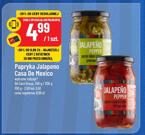 Papryka jalapeno zielona krojona Casa de mexico promocja