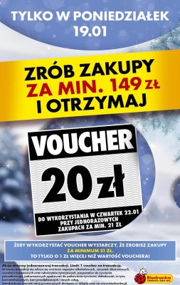 Od poniedziałku, Z ladą tradycyjną, strona 1 promocja w Biedronka